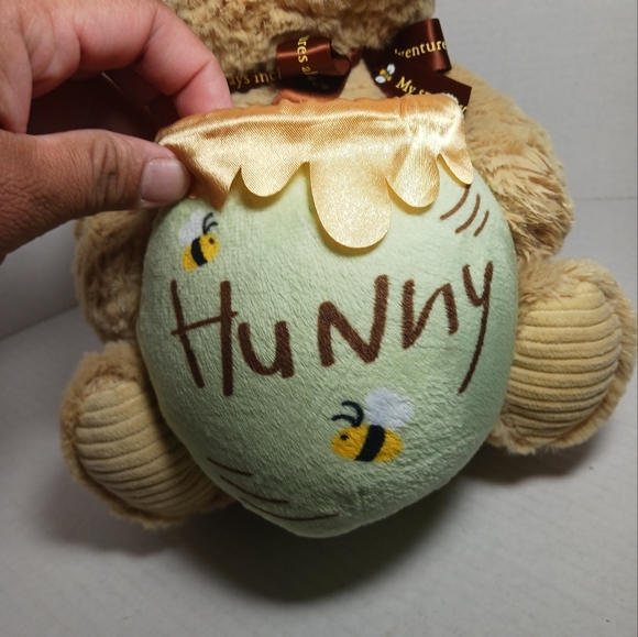 DISNEY BABY Winnie the Pooh Honey Pot Music Wind Up Plush Stuffed Animal Works - Picture 2 of 8